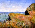 Bord de la falaise à Pourville Plage de Claude Monet
